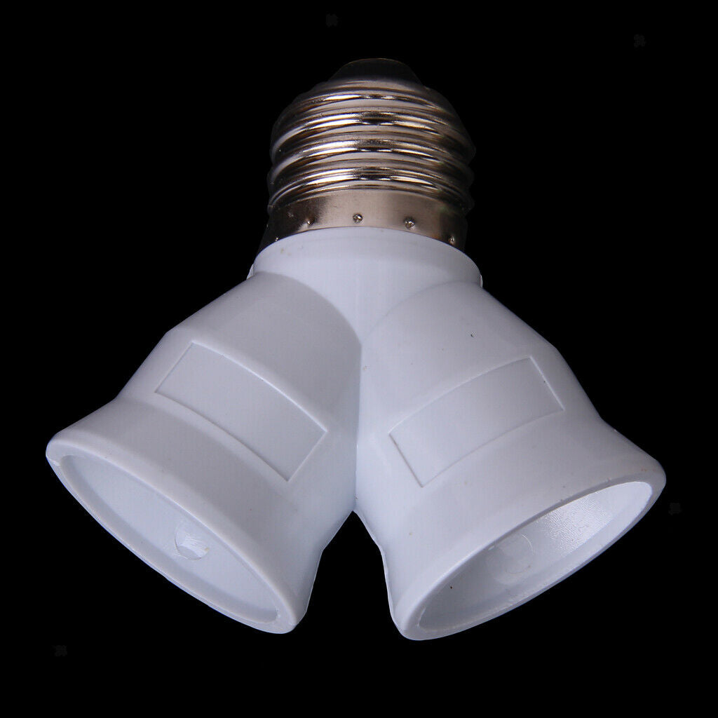 5Pieces 220-230V E27 To 2x E27 Adapter Enlarger Lamp Y Shaped