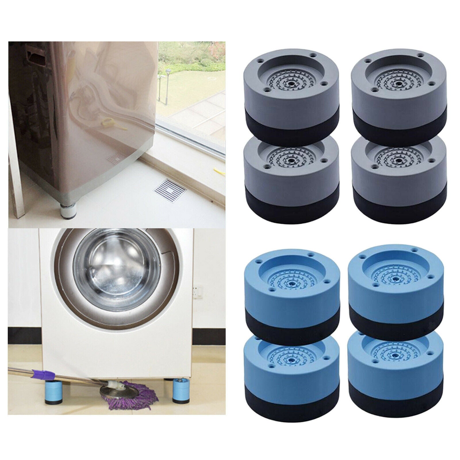 8 Washing Machine Anti Vibration Feet Pads Protector Mat Dryer Reduce Noise3.5cm