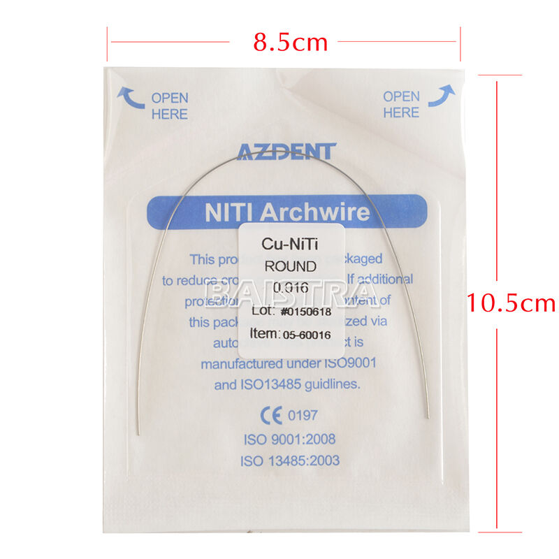 50 X AZDENT Dental Orthodontic Cu NiTi Copper Nickel Titanium Round Arch Wires