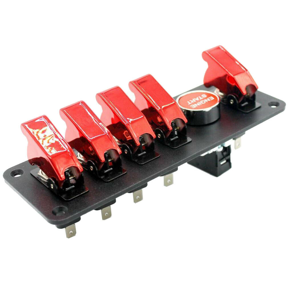 6-speed 12V auto start switch, ignition switch panel, engine start button for
