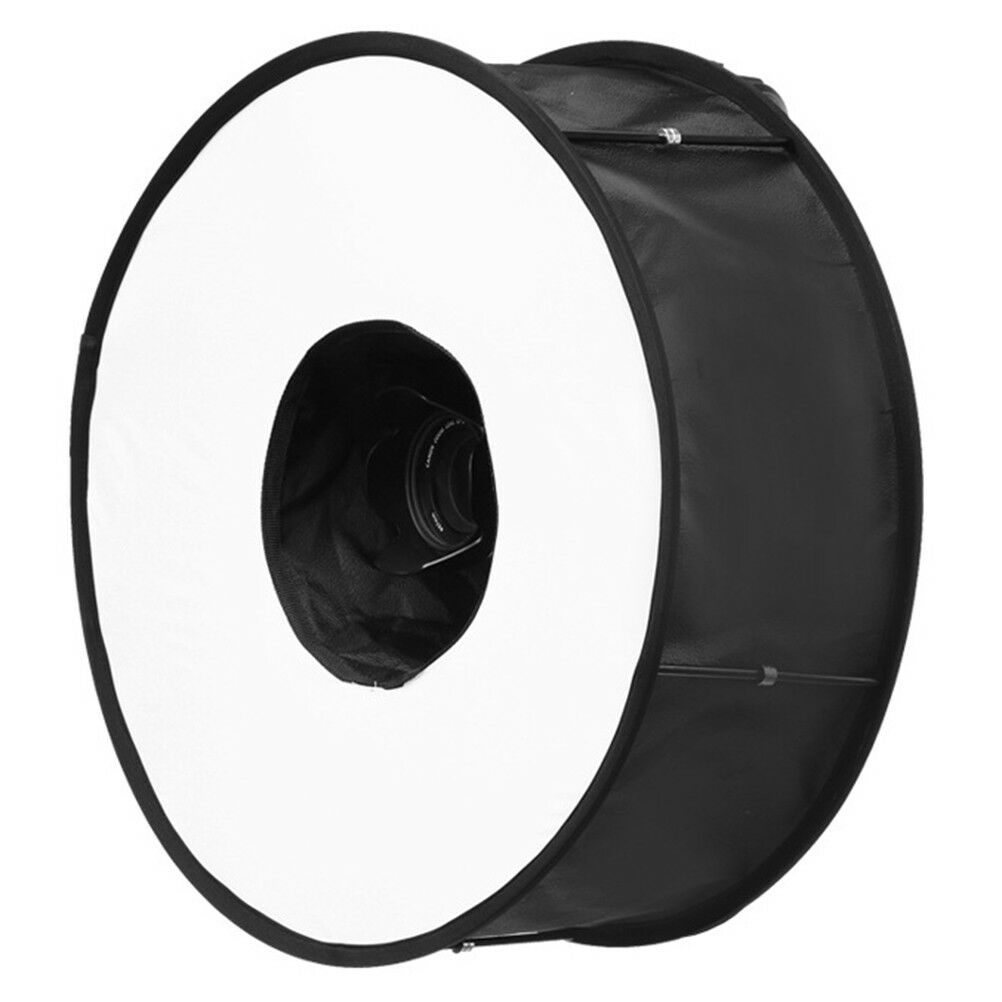 18"/45Cm Photo Ring Speedlight Softbox Round Diffuser For Speedlite Flash  FG