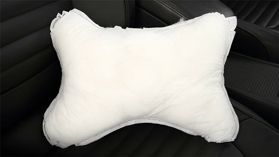 1 Pcs Wear-resistant PU Leather Car Headrest Pillow Breathable Safety Protection