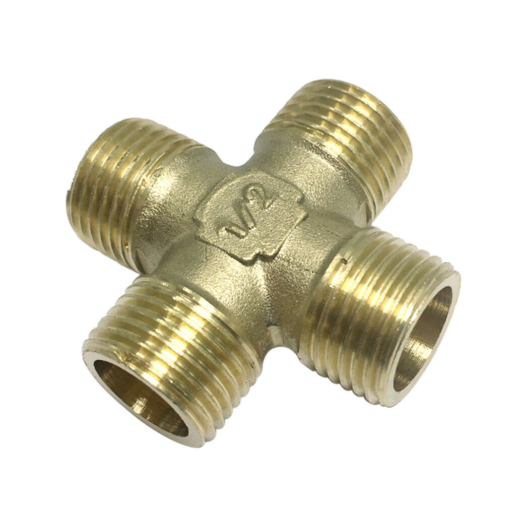 DN15 1/2inch Male Coupling Brass Pipe Fitting Connector, Plumbing Adapter