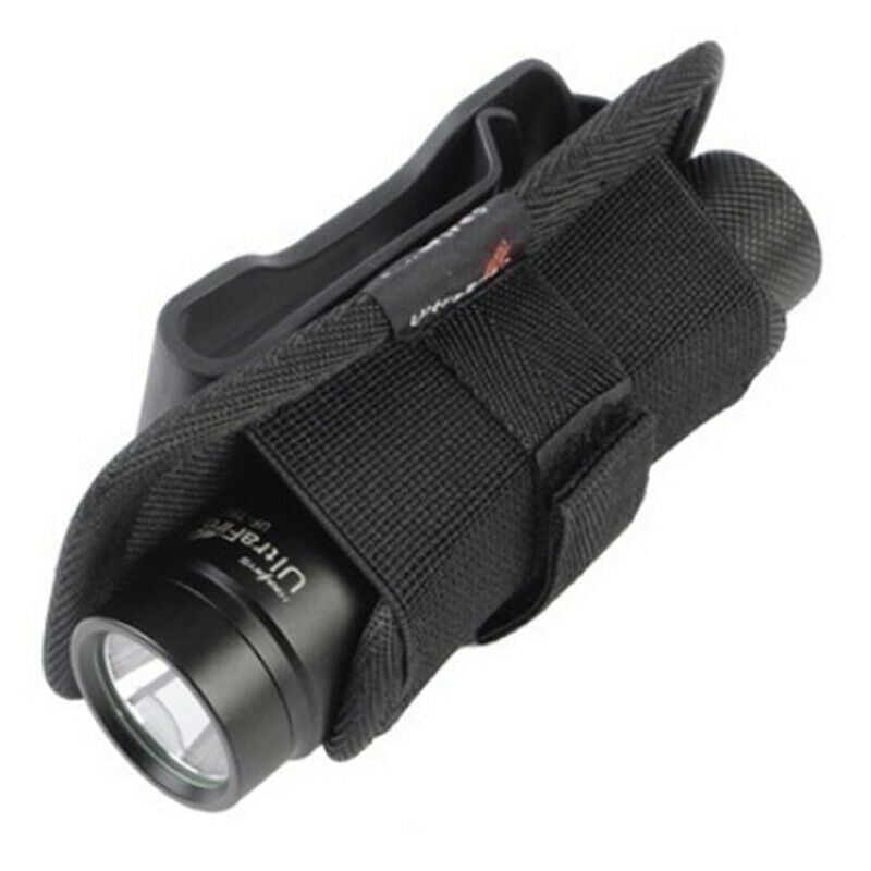 360 Degrees Rotatable Nylon Flashlight Holster Torch Case Pouch Cover Sma.l8