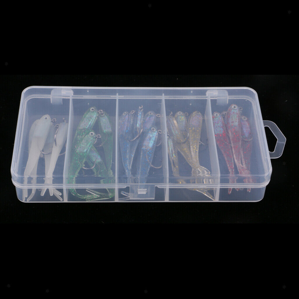 20pcs   Small   Soft   Fishing   Lure   Sea   Freshwater   Fishing   Bait   Jig