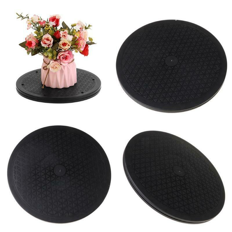 12" Bonsai Turntable Rotating Plate Wheel Revolving Kitchen Display Home Stand