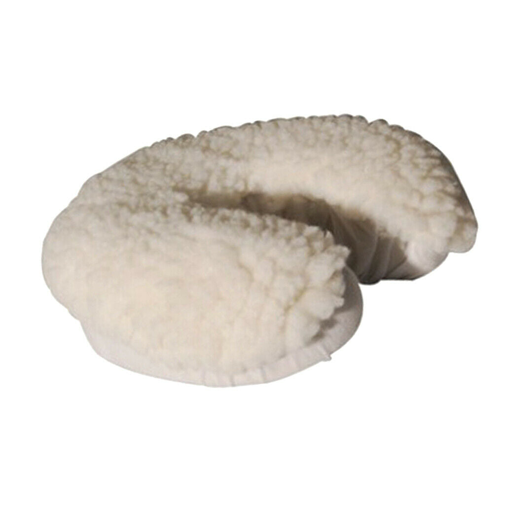 2pcs White Fleece Cover Wrap for Massage Table Bed Face Rest Cradle Pillow