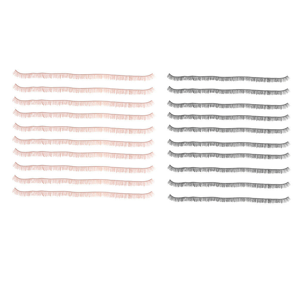 20pcs Eyelash Extension Kits Set False Lashes Tool Curly Eyelashes For Makeup
