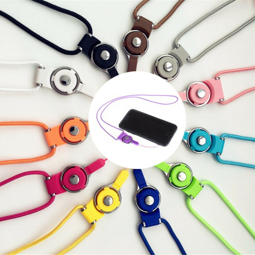 2pcs Candy Colour Cellphone String Lanyard Cord Anti-Drop Phone StrapS.DD