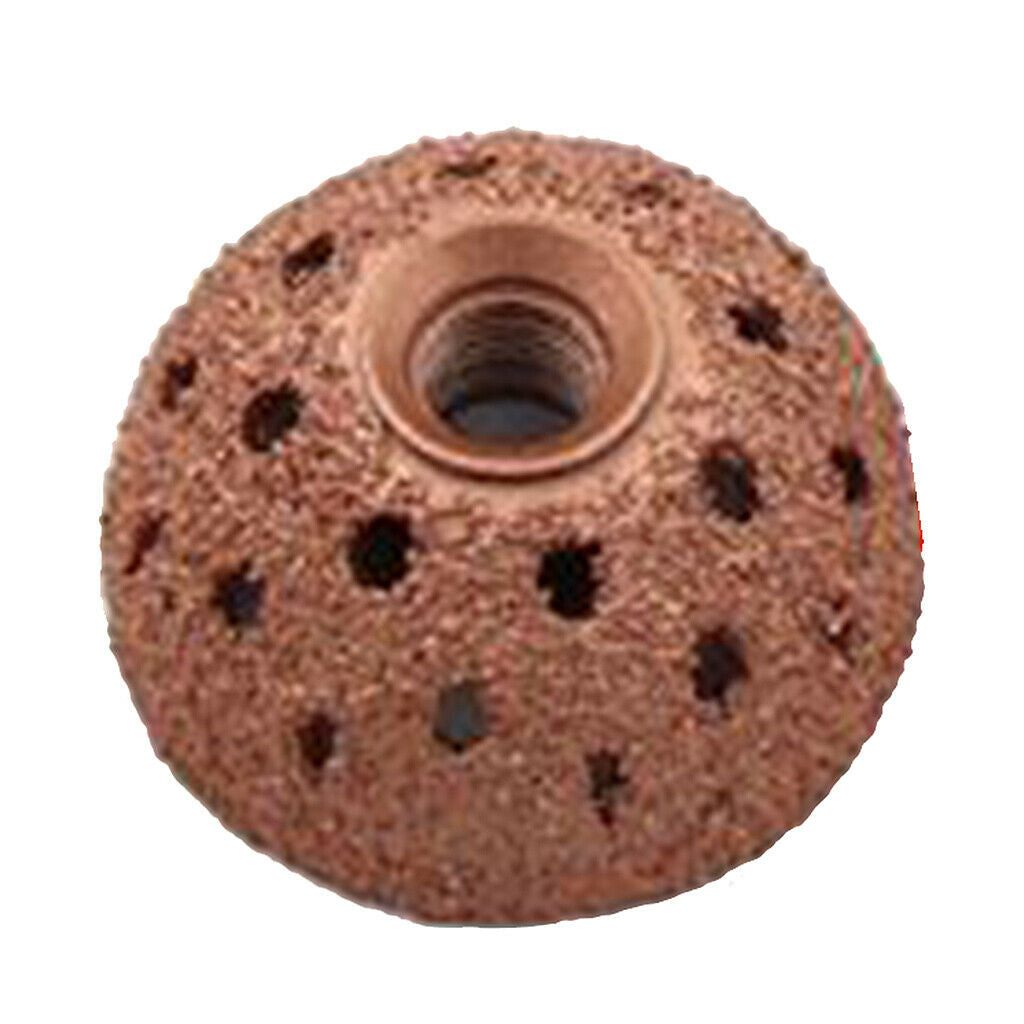 2pieces 42mm Buffing Wheel Grind Ball Rasp Tire Tool, 70 Grid Abrasiveness, High