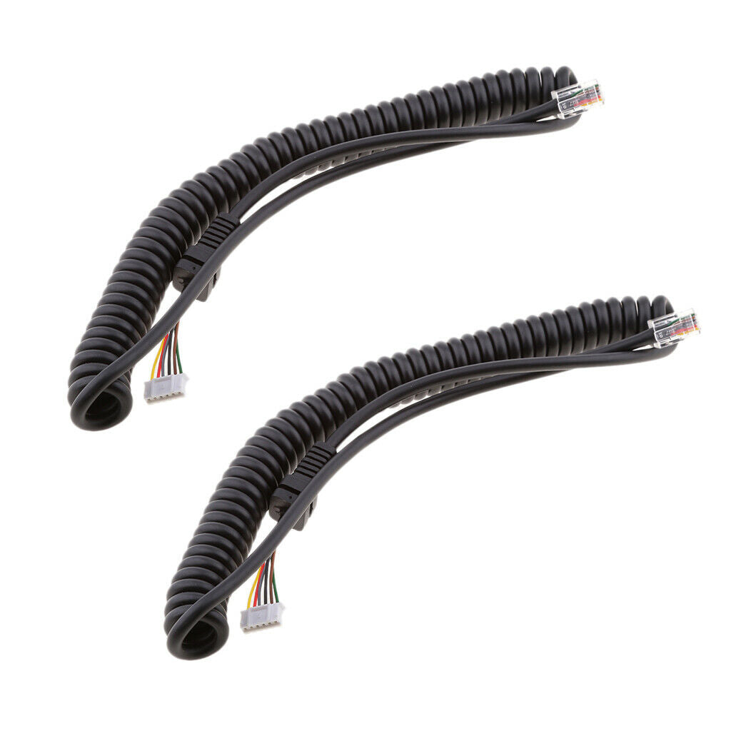 2x Hand Microphone Cable Line for   FT7800 FT-7100M FT-2800M FT-8900R