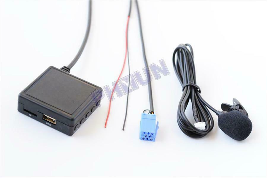 Car Handsfree Bluetooth Cable AUX Adapter + Microphone For Mercedes Smart 450
