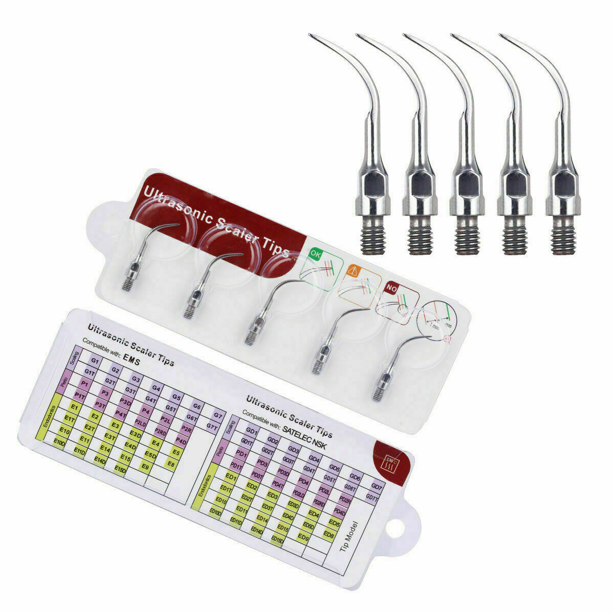Dental 20PCS Ultrasonic Piezo Scaling Endo Perio Tip Fit SIRONA Scaler Handpiece