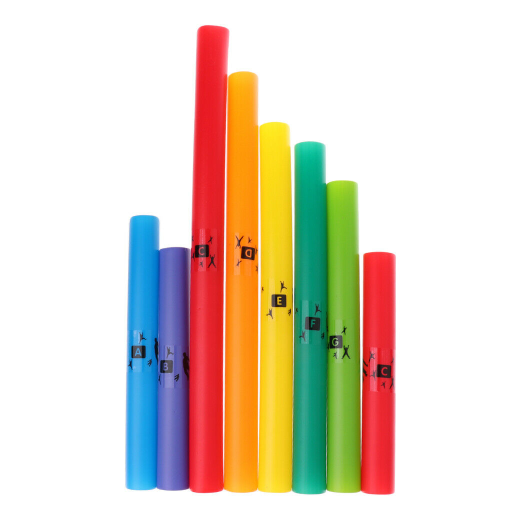 Plastic C Major Diatonic Scale Set Percussion Musical Tube for Kids Tuned