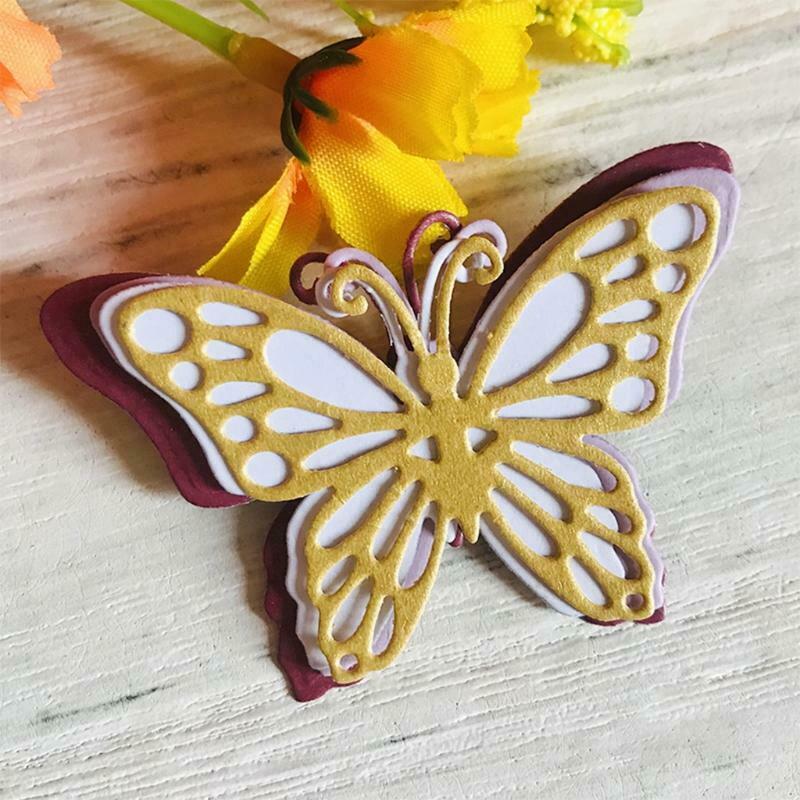 Butterflies Metal Cutting Die Stencil DIY Scrapbooking Album Paper Card Template