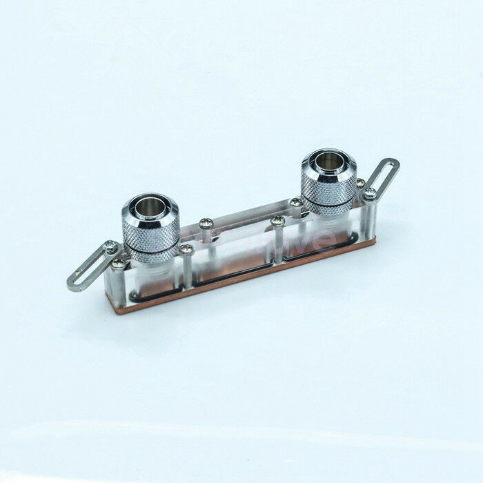 10cm VGA GPU Chipset Mosfet Water Cooling Block Acrylic + Cooper G1/4 w/ Fitting