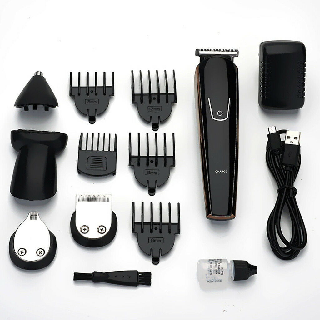 Electric Hair Clipper Razor Trimmer Cutter USB Beard Removal Haircut Kit
