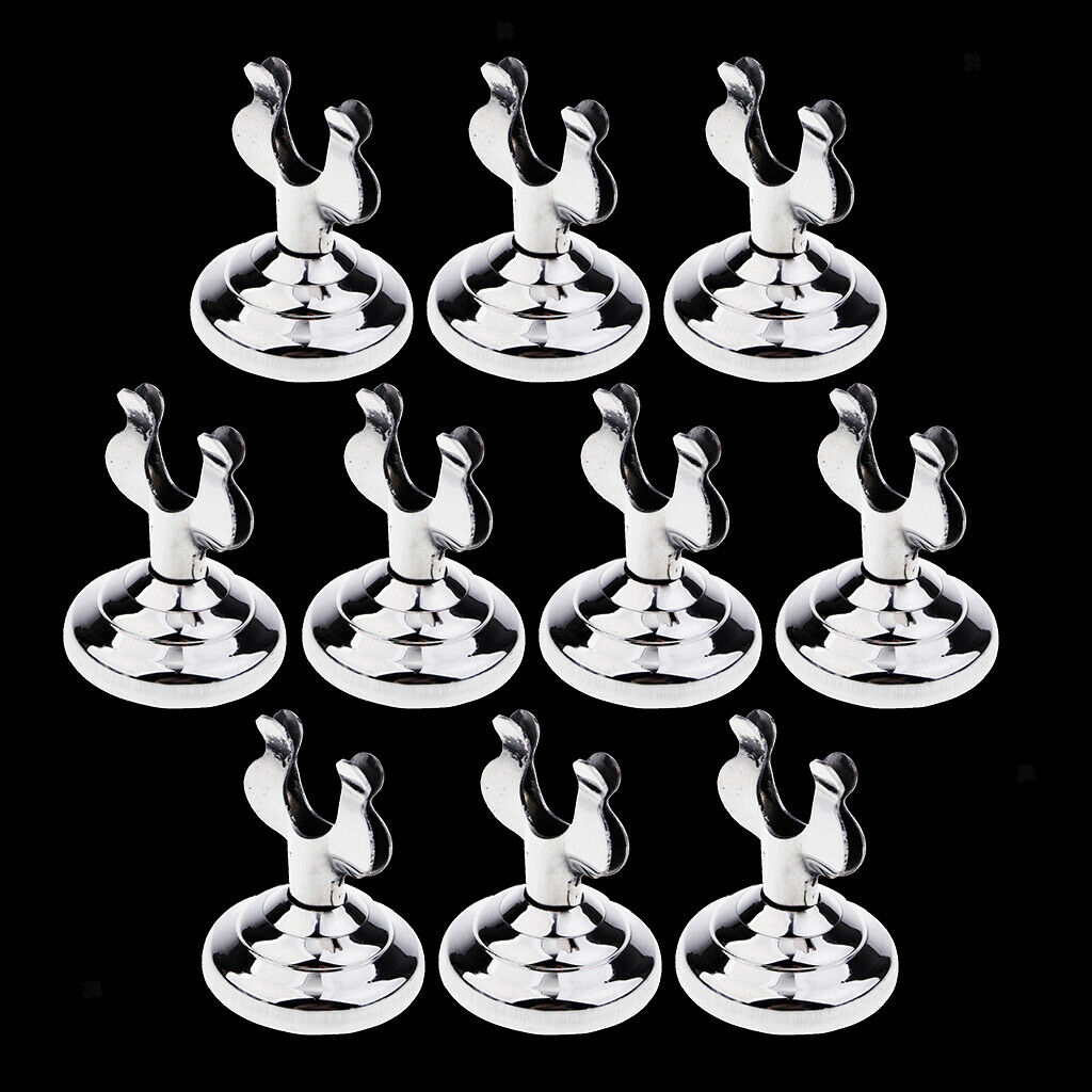 10pcs Stainless Steel U Shaped Table Number  Durable for Restaurant