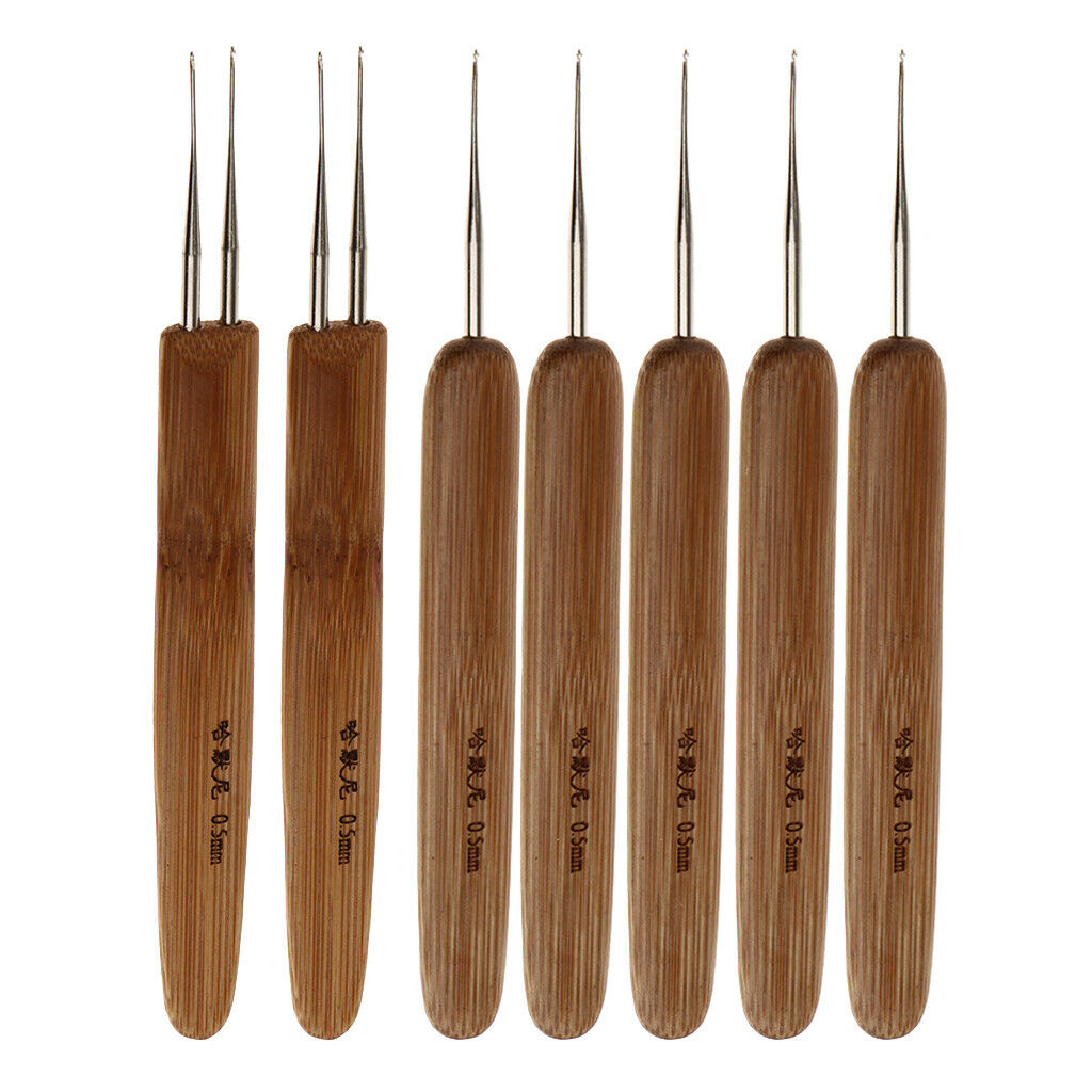 7pcs 0.5mm Hair Weaving Crochet Hook Hair Extensions Hair Maintaining Tool