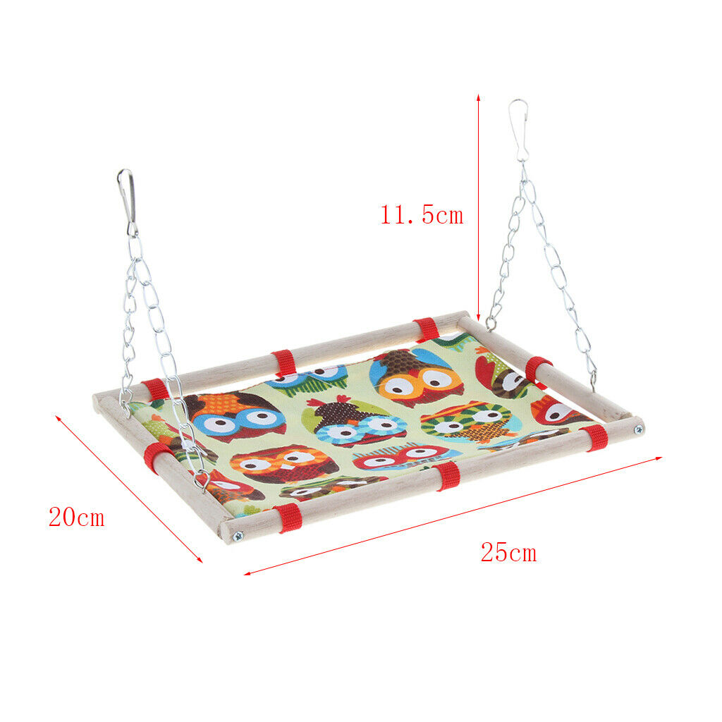Small Pet Cage Hanging Canvas Bed Mat Hammock for Bird Parrot