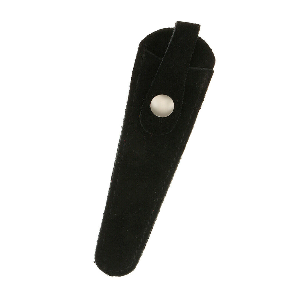 Durable Artificial Leather Hair Cutting Scissors Sheath Pouch Bag - Black