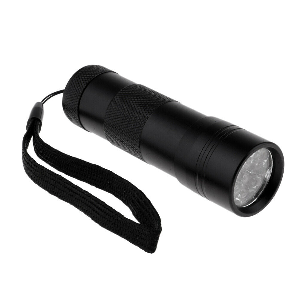 Aluminum UV Ultra Violet LED Flashlight Flash Light Torch Bright Purple Lamp