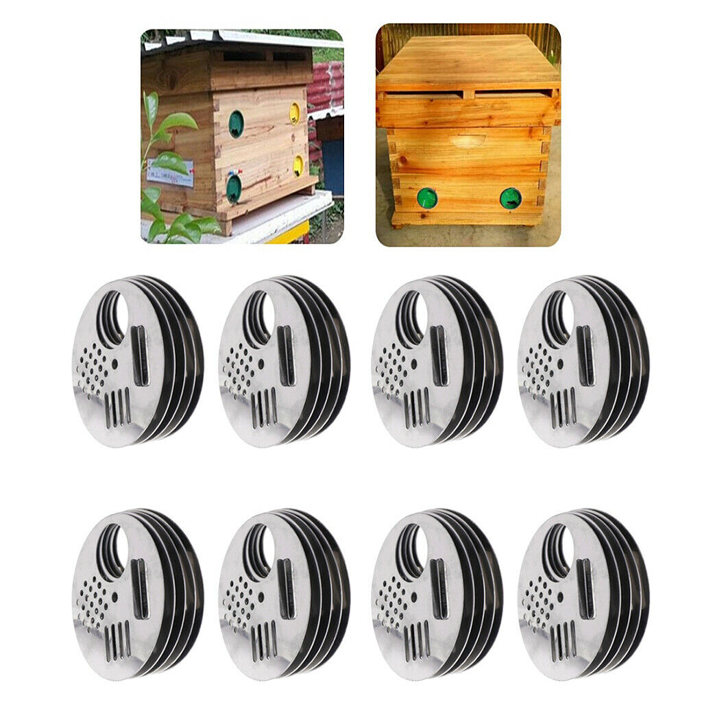 40x Rotating Anti-escape Bee  Entrance Bee Box Parts Bee Nest Door Vent