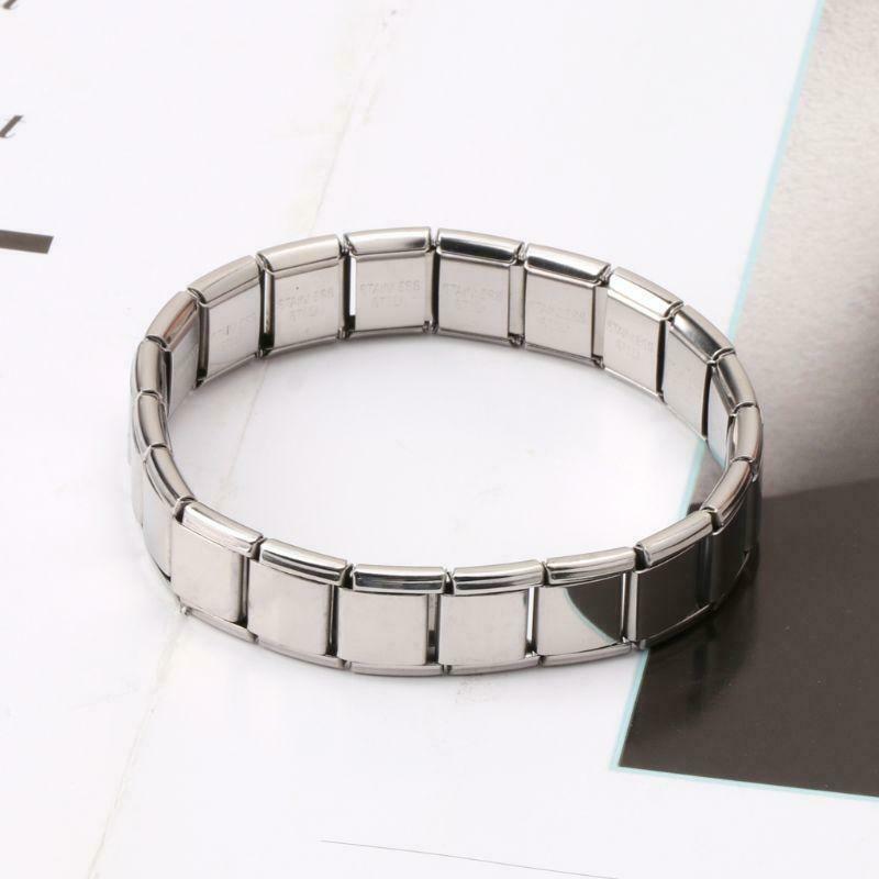 Stainless Steel Elastic Stretch Chain Link Wristbands Bracelets Fashion Jewelry