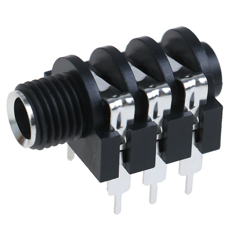 5x 6.35mm/6.35 6P/6PIN stereo audio microphone female socket/jack connectoNWU SJ