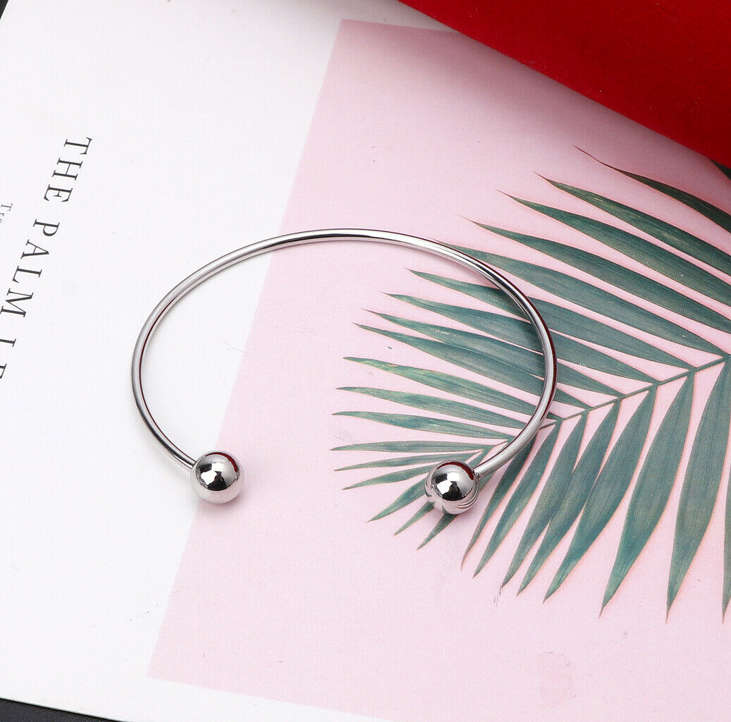 Ball Closure Adjustable Wire Blank Bracelet Expandable Bangle Jewelry Making DIY