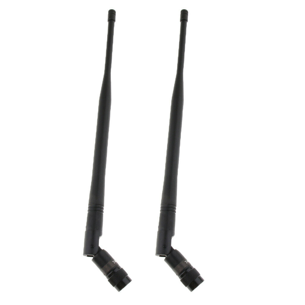 2pcs Black Microphone Antenna for Wireless Microphone Accessories