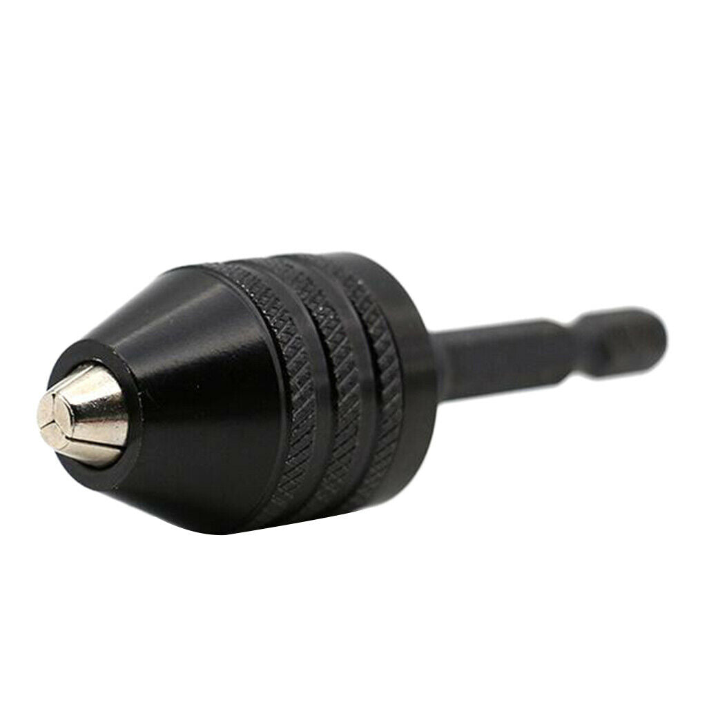 Mini Aluminum Keyless 3 Claw Drill Chuck Screwdriver Adapter with Quick Change