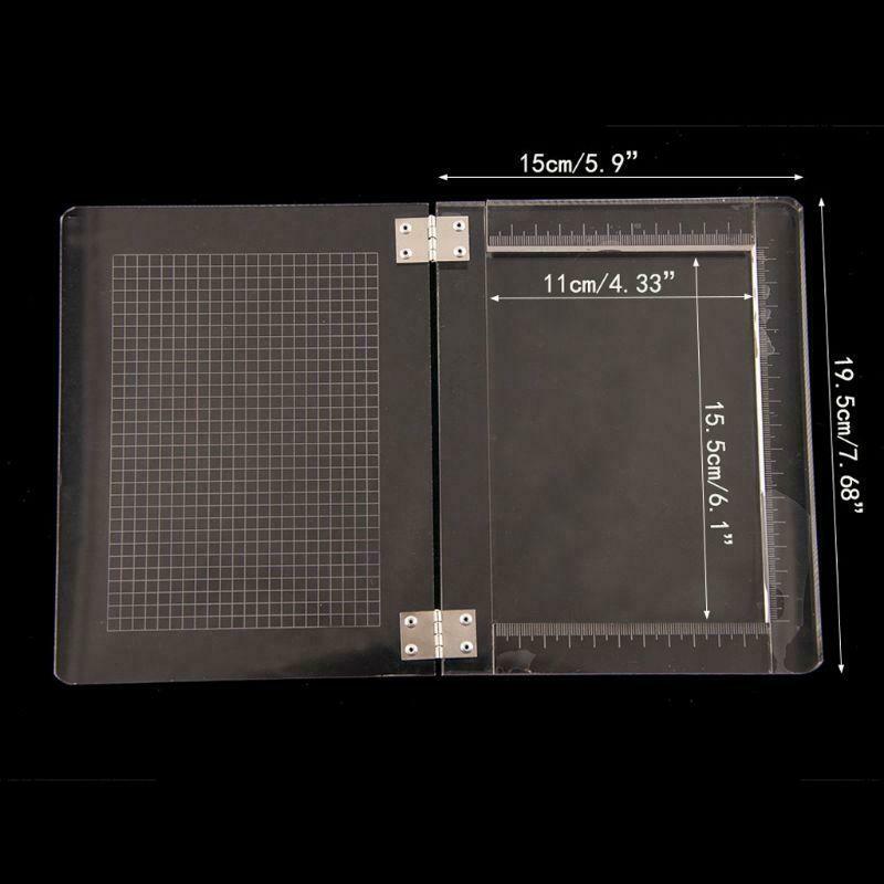 DIY Handle Seal Stamp Block for Scrapbooking Photo Album Acrylic Stamps Position