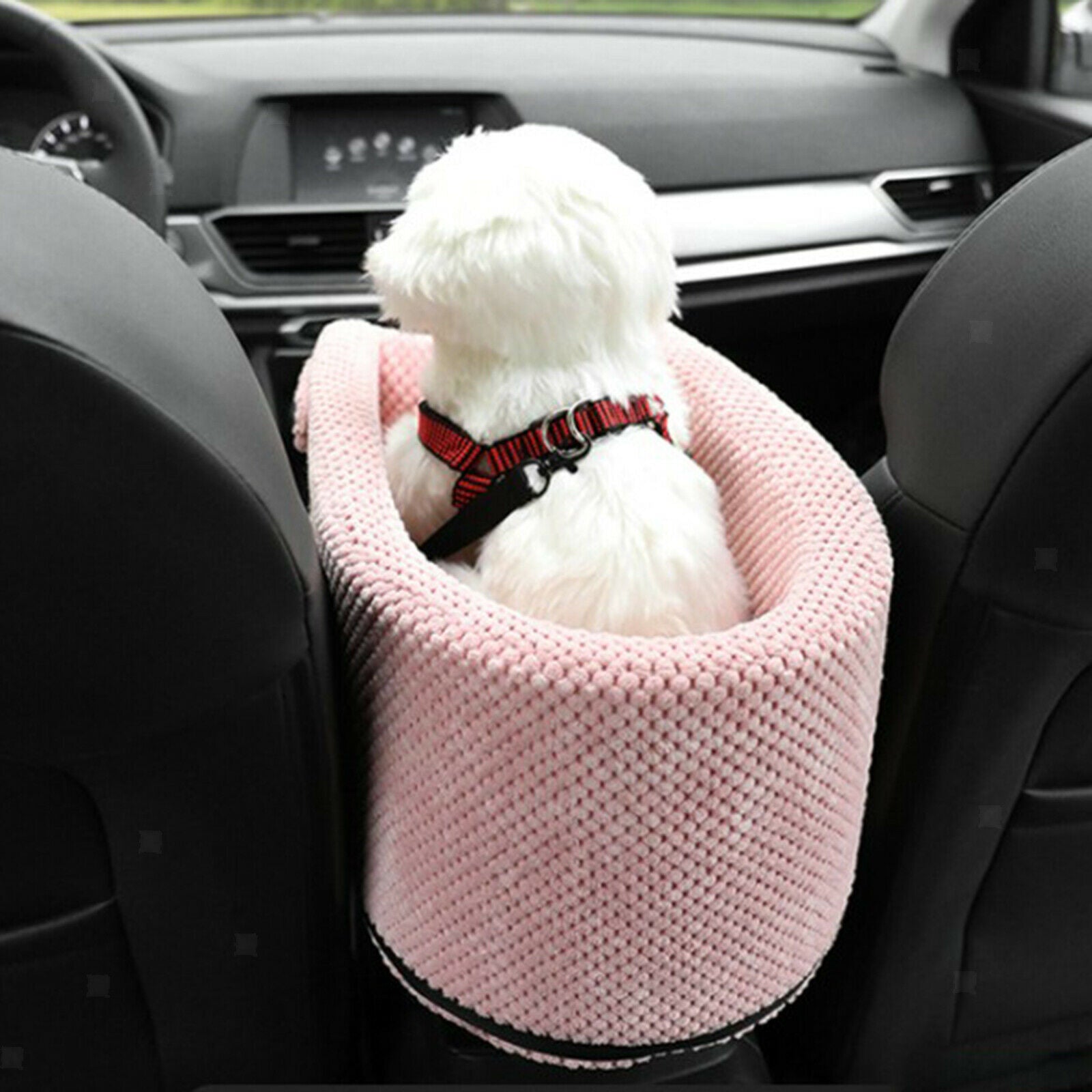 Dog Car Carrier Safety Puppy Pet Booster Seat Mat Crate for Car Armrest Cage