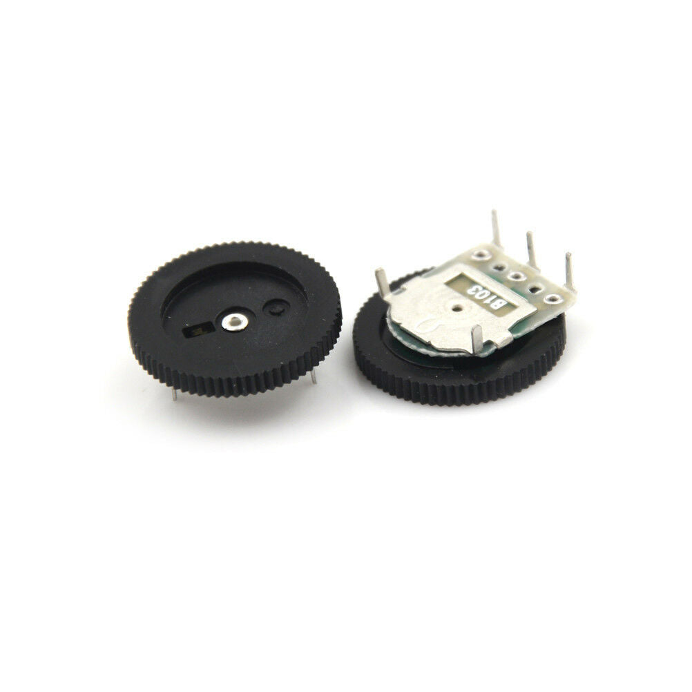 10PCS B103 16x2mm 10K Ohm Single Dial Taper Volume Wheel Single Potentiometer Rf