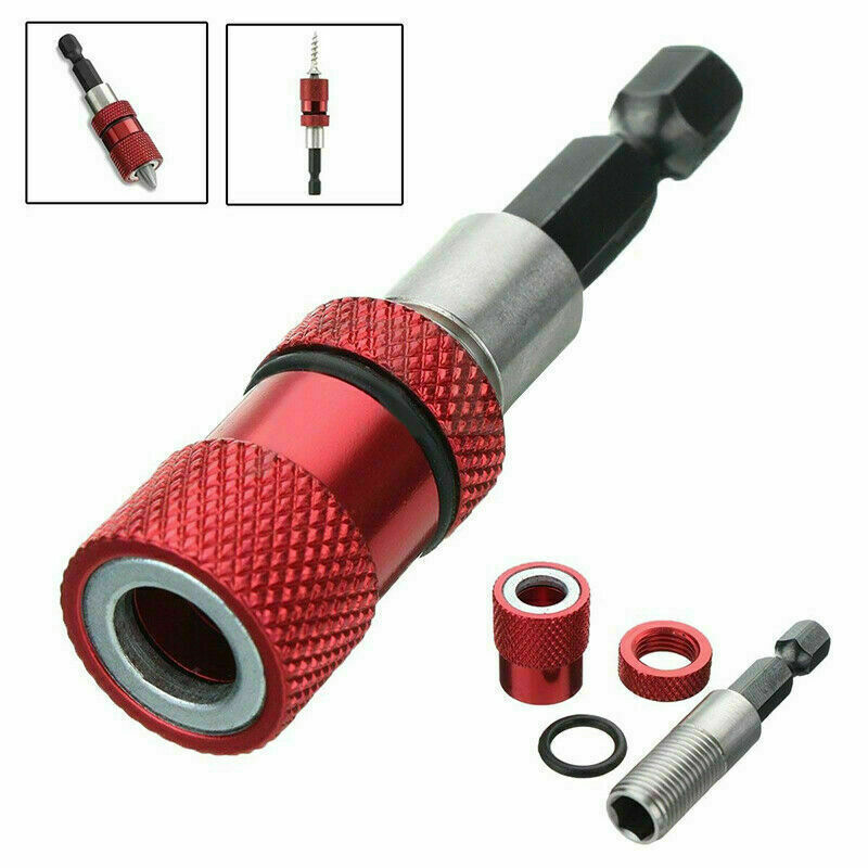 1/4" 60mm Hex Shank Magnetic Screw Bit Holder Drill Quick Release Driver Tool AU
