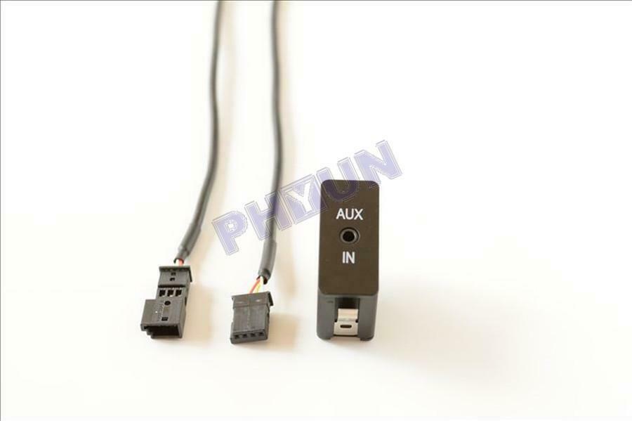 4 Pins Car AUX-in Jack Adapter Cable For BMW E39 E46 E38 E53 X5 Navigation 16:9