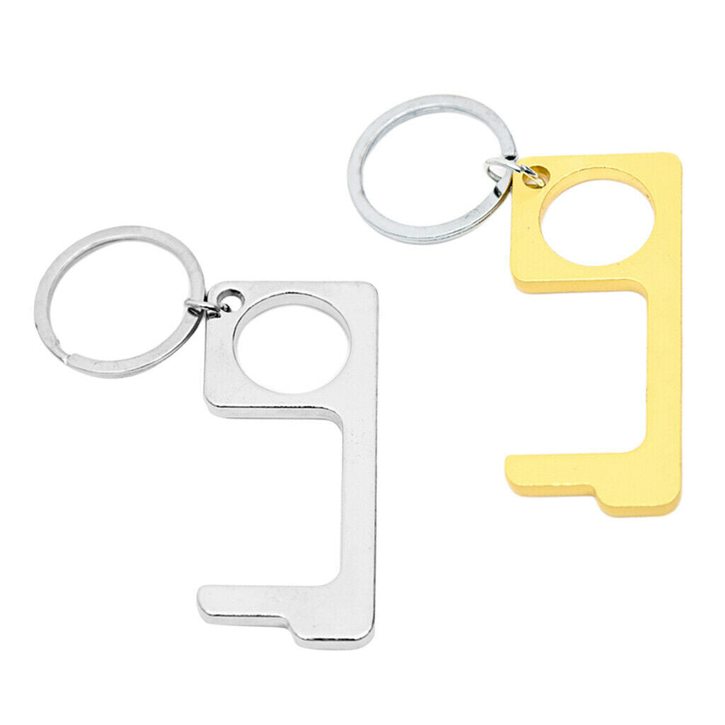 2Pcs No Touch Door Opener Key Elevator Press Hand Stick Protective Artifact