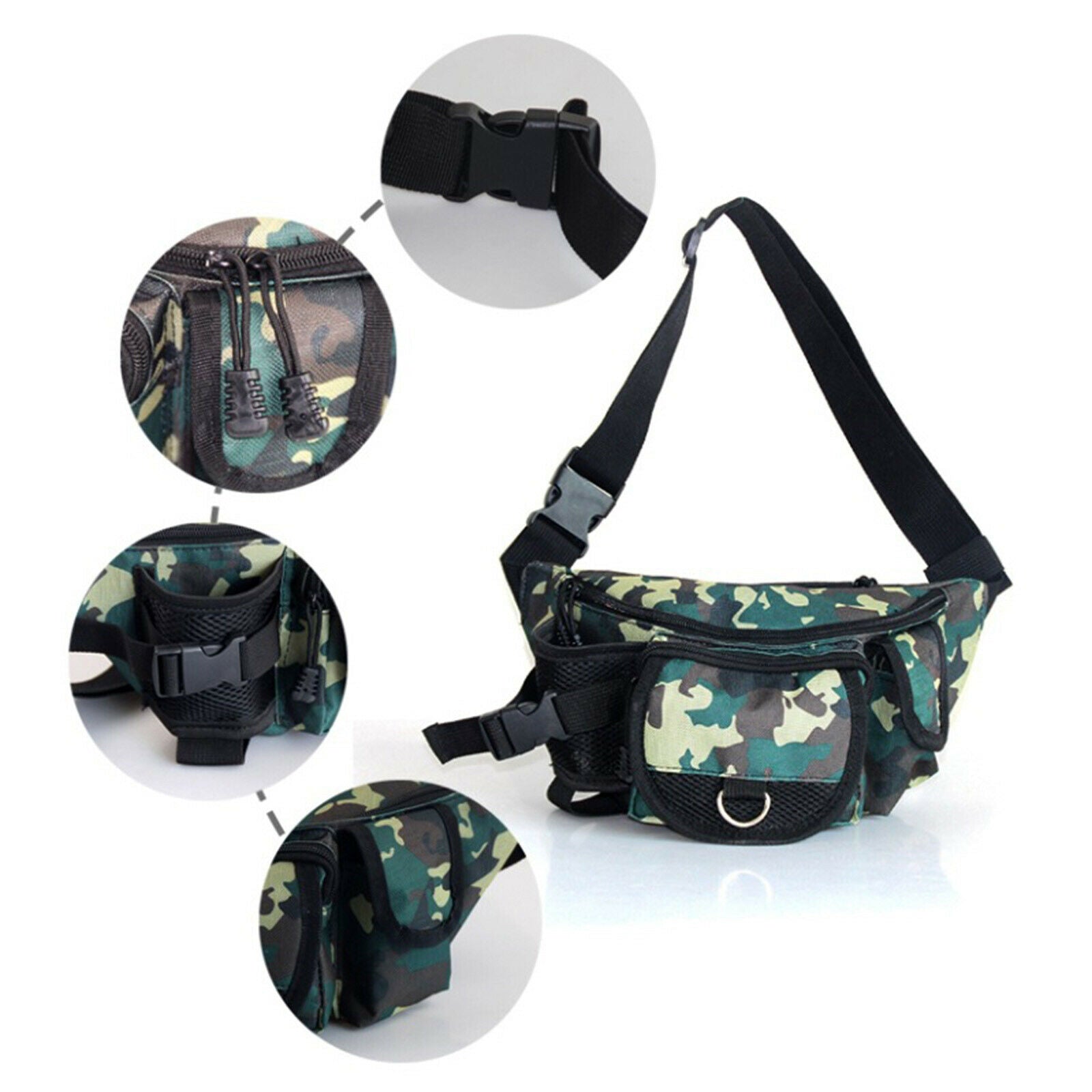 Utility Fishing Bag Tackle Bags Multi Pocket Camping Hunting Fanny Pack