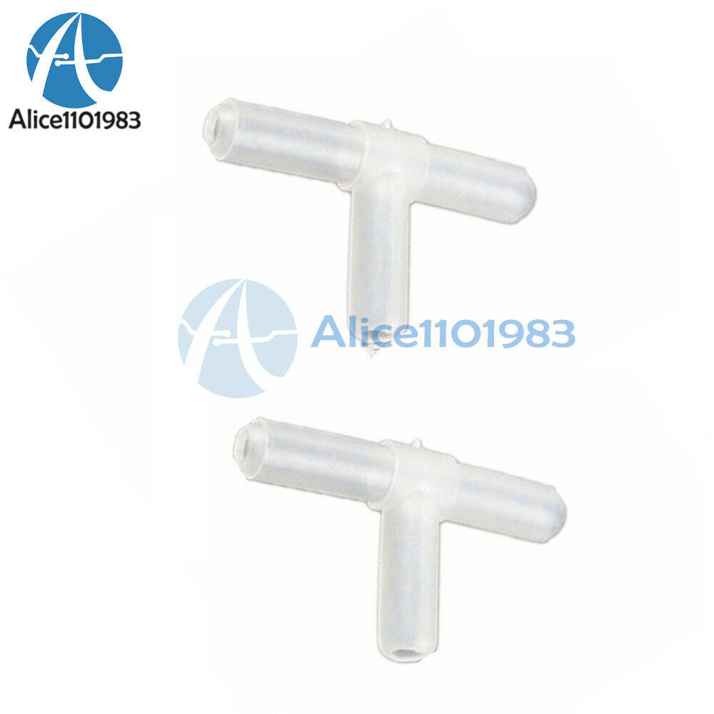 10PCS Plastic Tee's / "T" 3-Way Aquarium Line Tubing Joints Connectors AU SE E4
