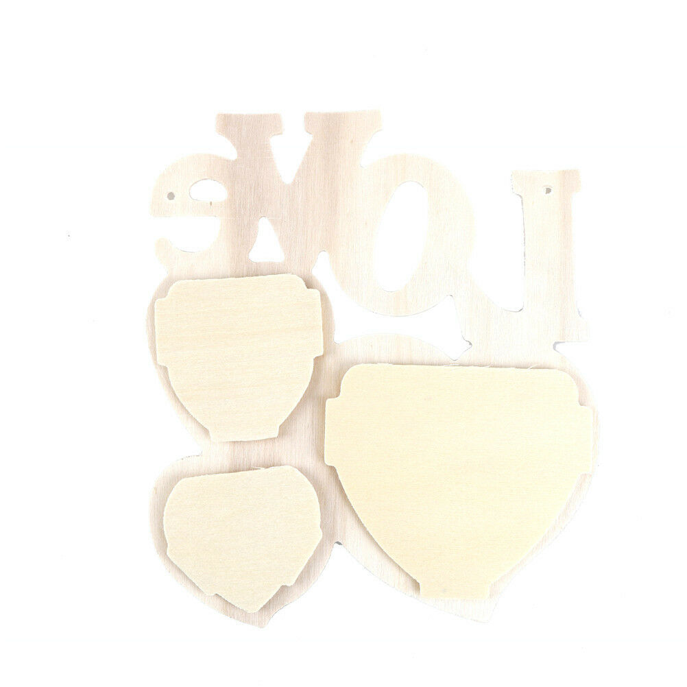 Home Wider Hollow Love Wooden Photo Frame DIY Picture Frame Art Decoratio.l8