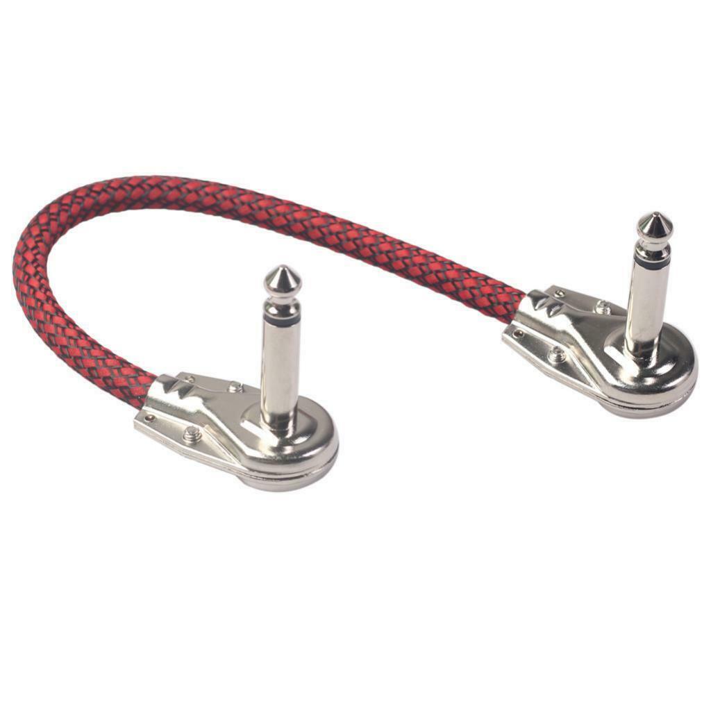 3pcs Guitar Pedal Cable M to M 6.35mm DIY Cables for Effect Sound Card