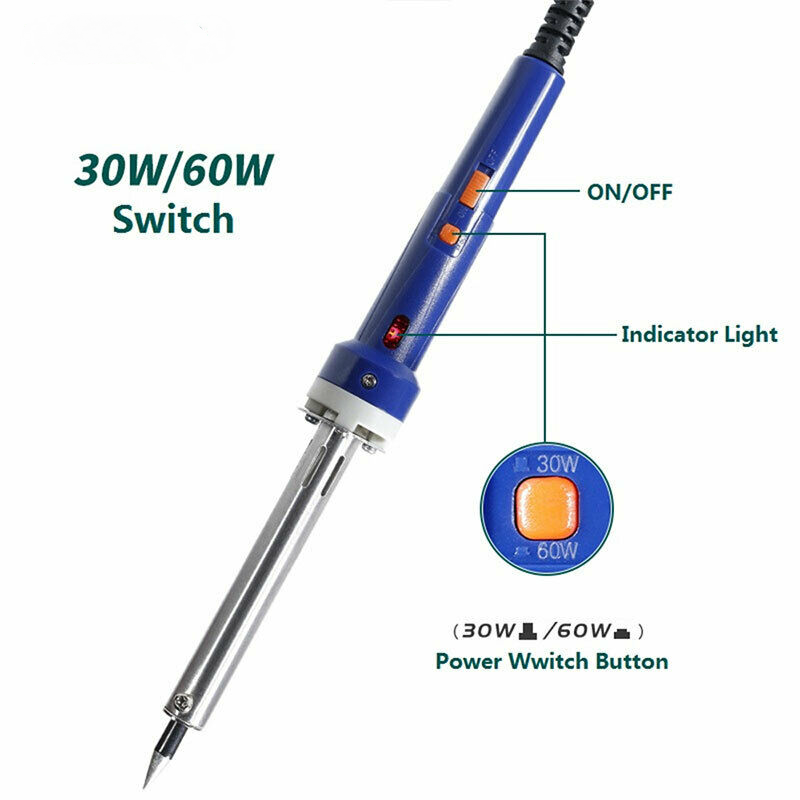 30/60W Dual Power Soldering Iron Set with Switching Power Supply Soldering Iron