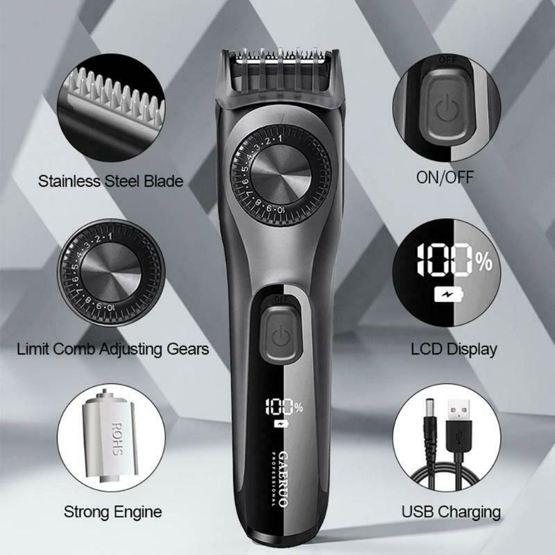 Adjustable Beard Trimmer for Men Professional Mens Hair Trimmer with 2 Combs
