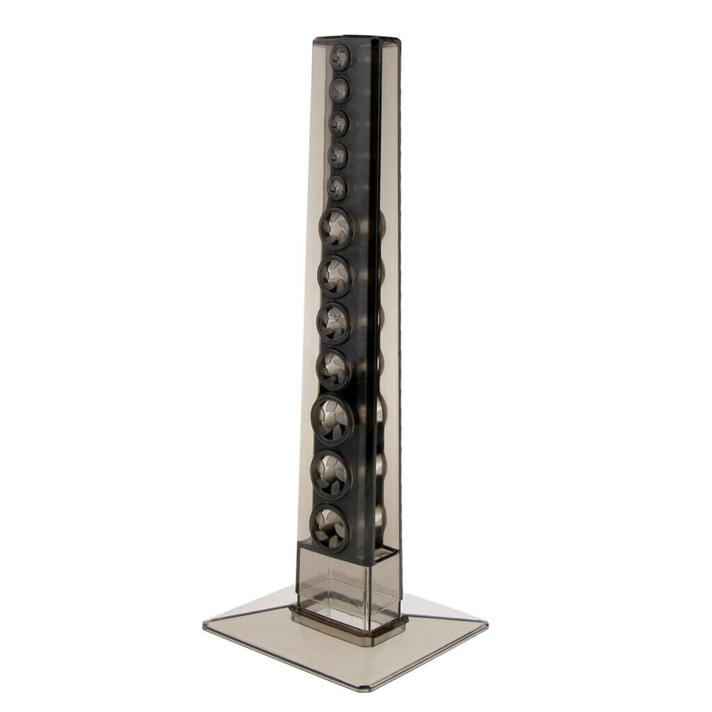 Stable Acrylic Makeup Brushes Holder Display Drying Rack Brushes Organizer Brown