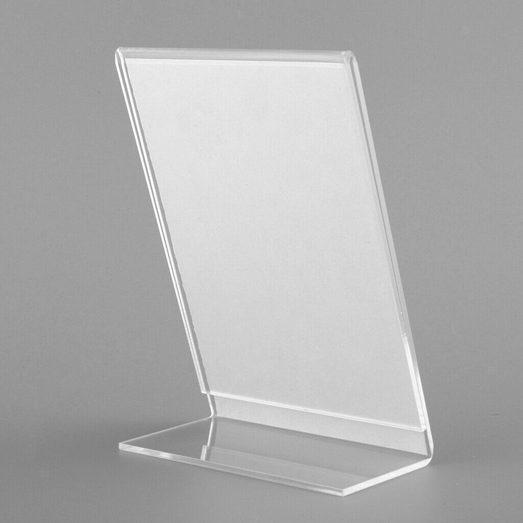 Acrylic Photo Frame Poster Picture Holder Standing Display Memories Gifts