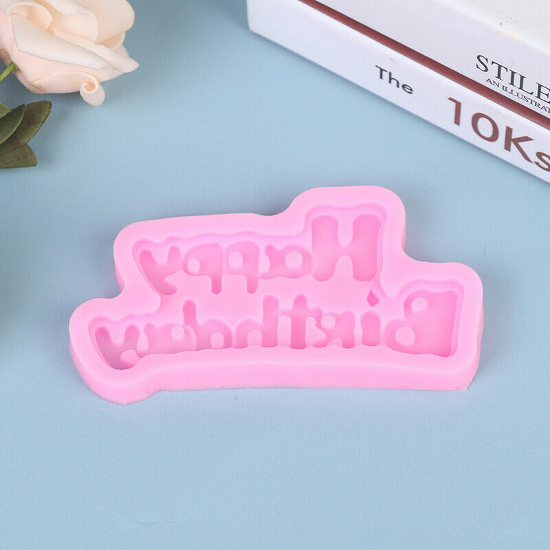 Happy Birthday Shape Silicone Mold Sugarcraft & Chocolate Moulds Cake DecorFCA
