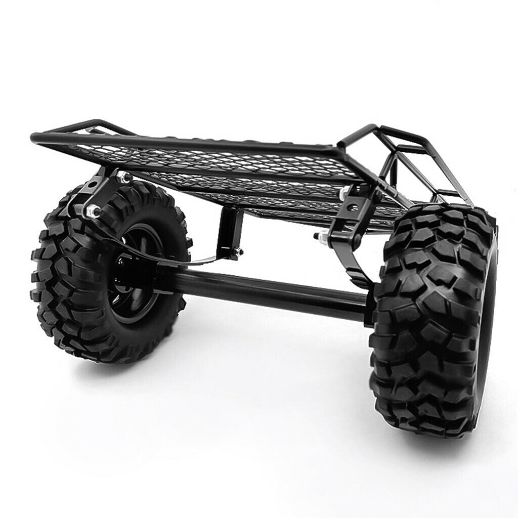 Metal RC Trailer Metal Wheels Hub Kits for Axial SCX10 RC 4WD CC01 Crawler