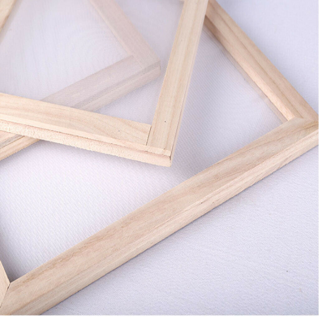 Pack of 2 Ancient Paper Making Molds Frame Screen Paper Crafts Gift for Kids