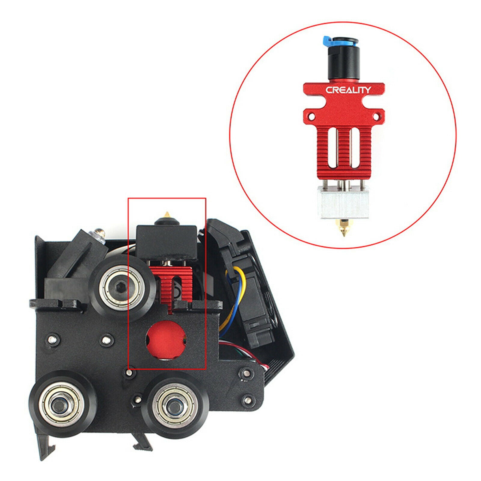 Assembled Extruder Hot End kit w/1.75mm Nozzle for CR-6 SE CR-5 PRO Parts